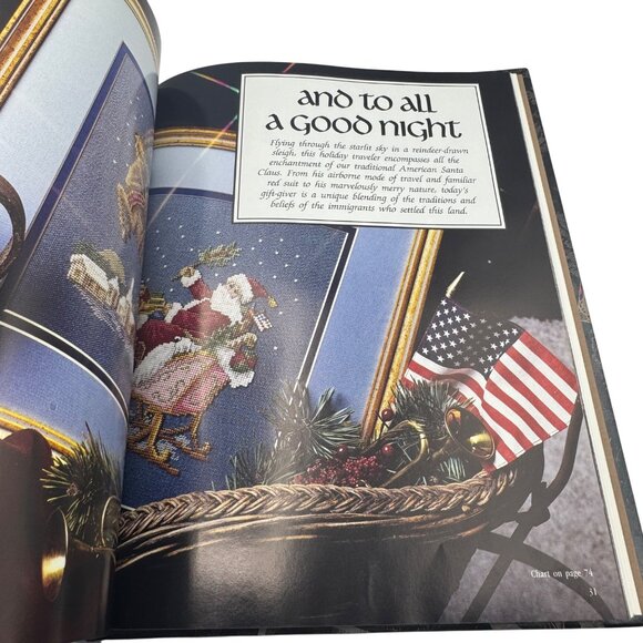 Christmas Portraits Cross-Stitch Pattern Book By Leisure Arts - Picture 8 of 8